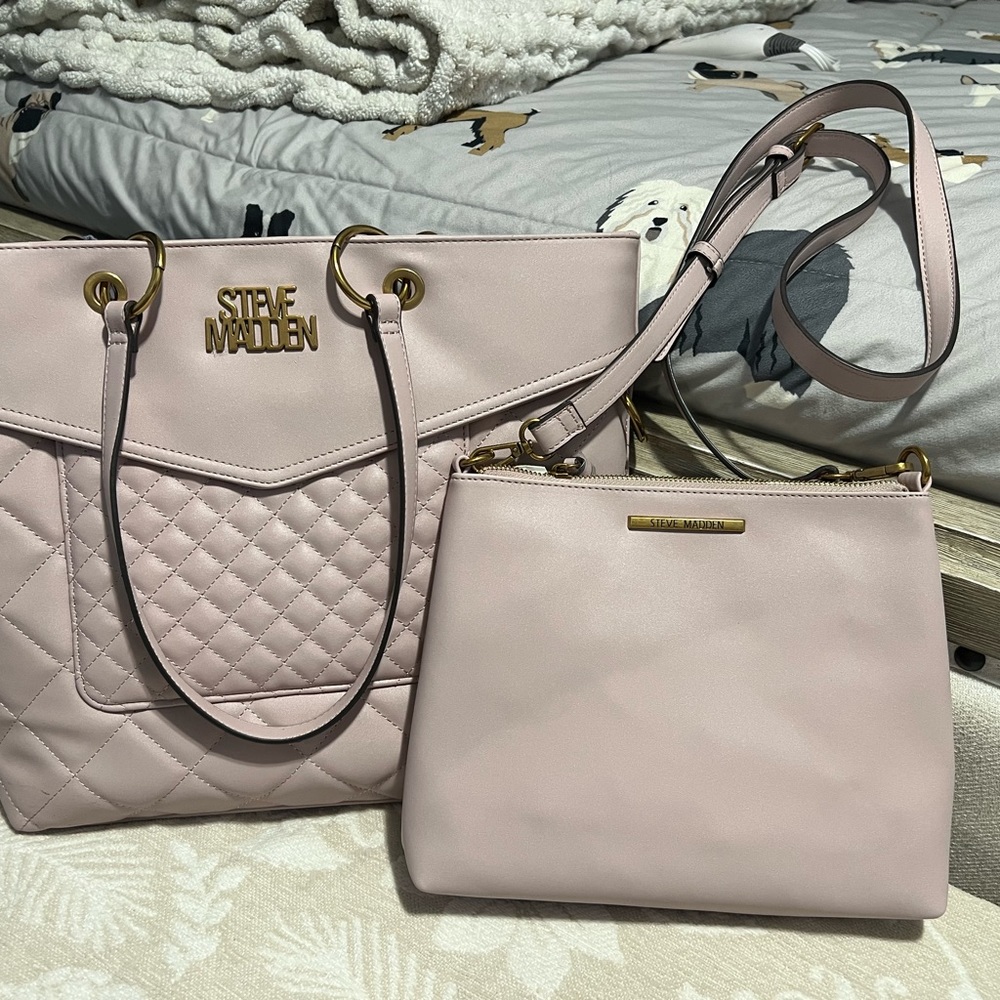 Steve Madden tote and crossbody set